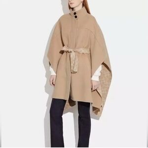 Coach Cream Cape/Poncho